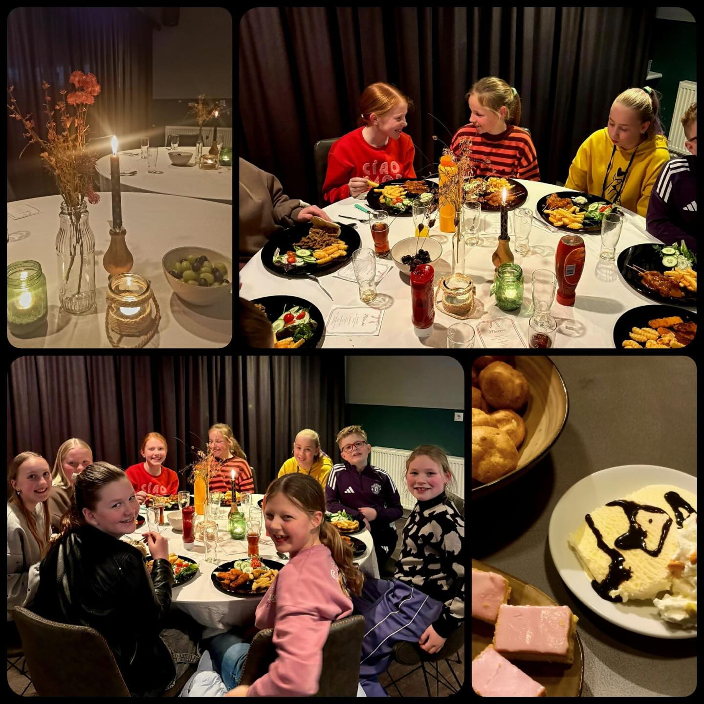 Driegangendiner voor de jeugdteams