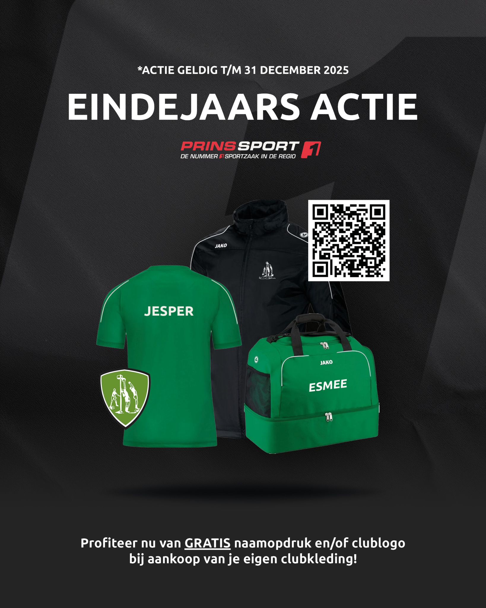 Eindejaars actie Prins Sport