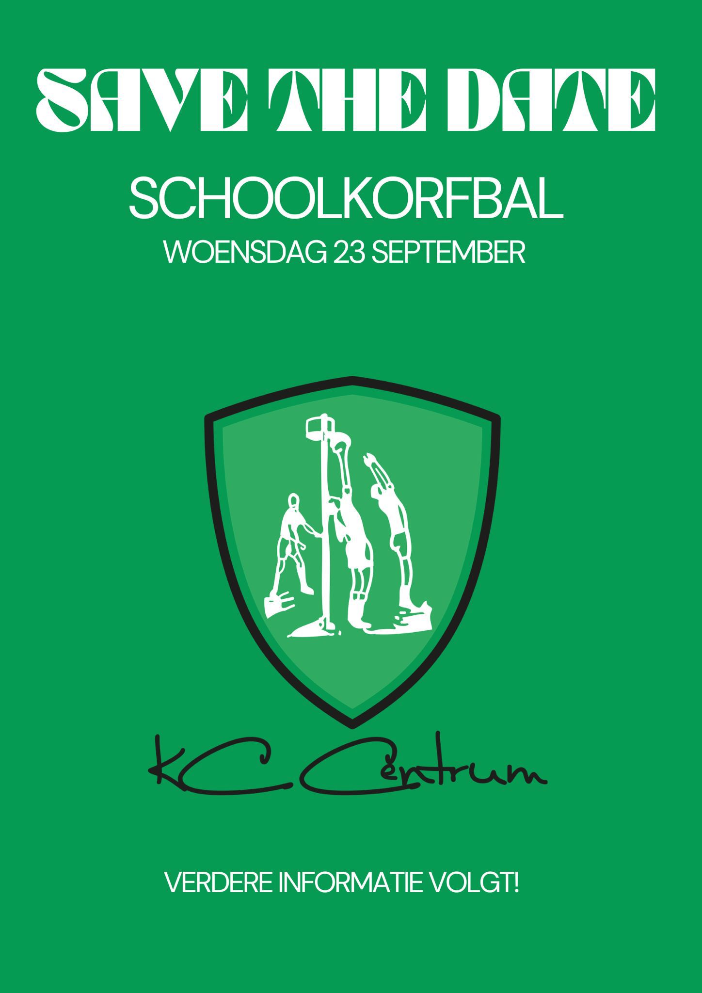 Schoolkorfbal 23 september 2026!